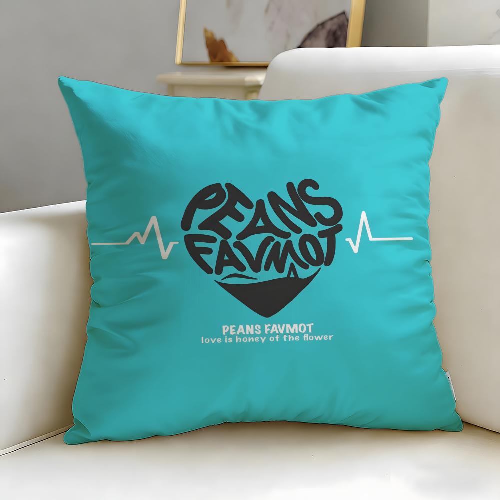 classic theme love letters Cushion Cover Soft & Easy-Wash Pillow Case – Versatile for Couch, Bed, Travel and Office