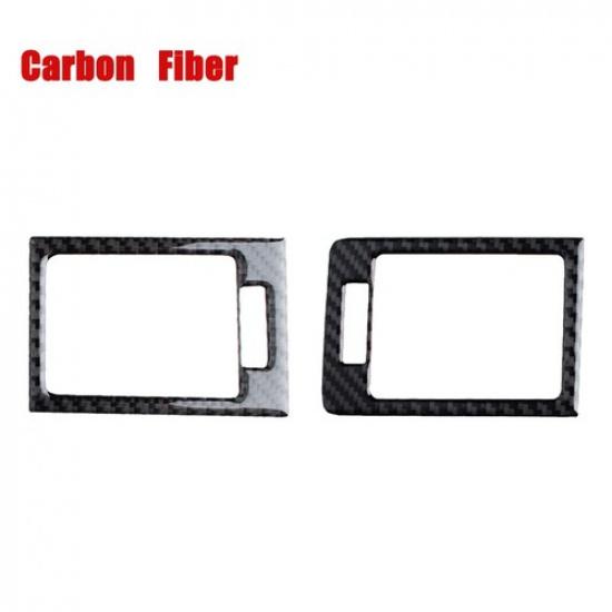 Carbon Fiber Car Side Air Vent Outlet Trim Sticker For Benz C W204 2007-2010