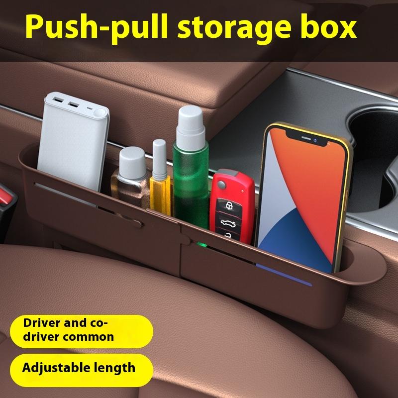 Car Seat Side Gap Filler Adjustable Console Crevice Catcher Bag Automotive Multifunction Interior Storage Organizer For Vehicle