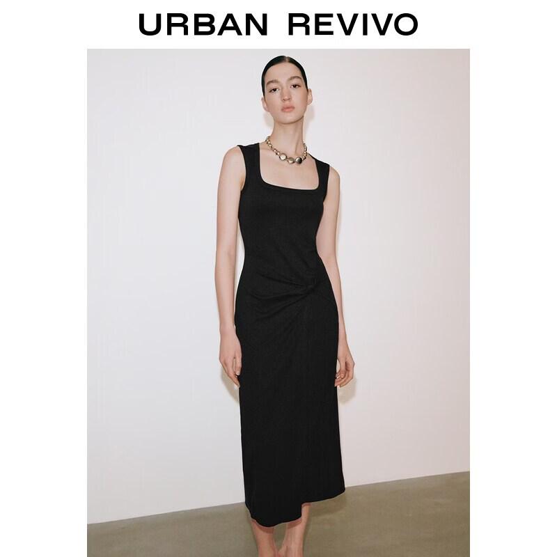 Women s U-Neck Sleeveless Twist Dress S