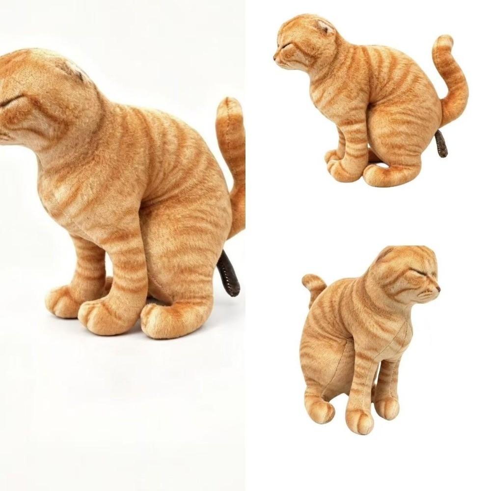 Lightweight Abstract Cat Doll Simulation Design Kawaii Plush Pendant Handbag Backpack Accessory