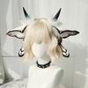 Halloween Demon Fantasy Creature Headwear Comic-Con Dress Up Simulation Plush Moth Headband Hair Accessories Ears