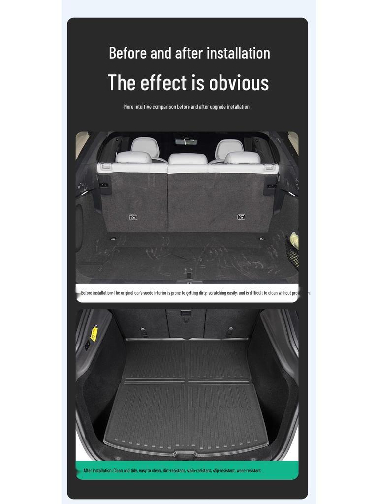 All-TPE Trunk and Seat Back Mat Kit for XPeng G7 (25 Models)