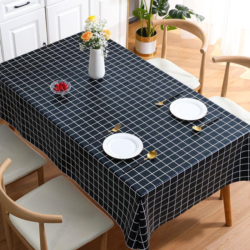 

Водонепроникна та жиростійка скатертина з ПВХ Ins Tea Rectangular Minimalist Floral Tablecloth 140*140cm