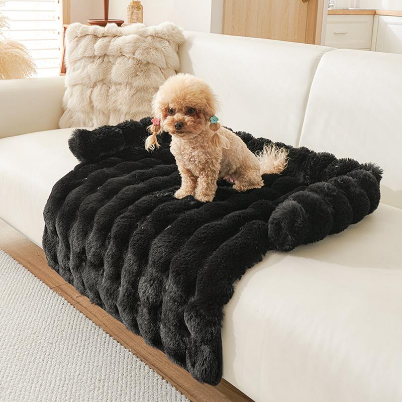 Winter Warme Hundesofa Couchbezug Bett Superweiche Haustierdecke Unterlage Matte für Kleine Hunde Plüsch Nackenkissen Katzennest Reise & Indoor