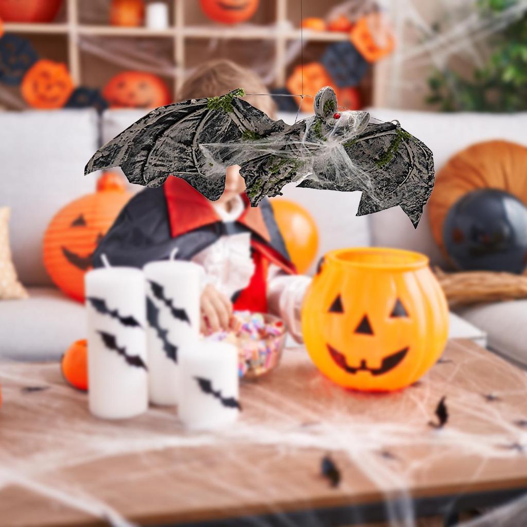 Halloween Bat Decoration Props Lifelike Prank Prop for Porch Outdoor Outside