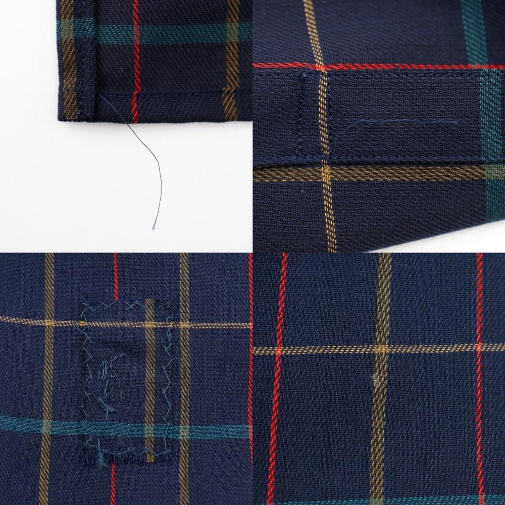 Burberrys Shirt & Skirt setup check vintage black/hair Women Used