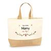 Tote Bag - PLANETEE - Top Mom - Natural Jute - Multicoloured - Made In France