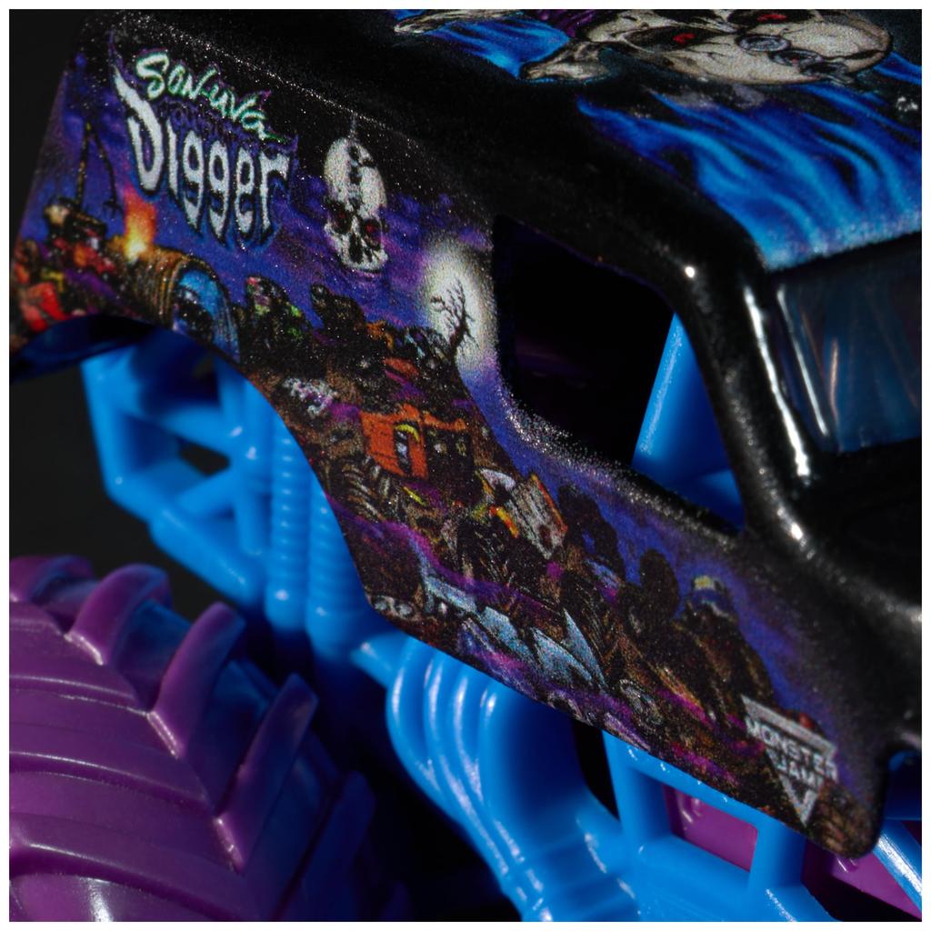 Monster Jam, Official Series 29 Diecast Monster Truck, 1:64 Scale, Kids Toy for Boys Ages 3+ (Mohawk Warrior Vson-uva Digger).