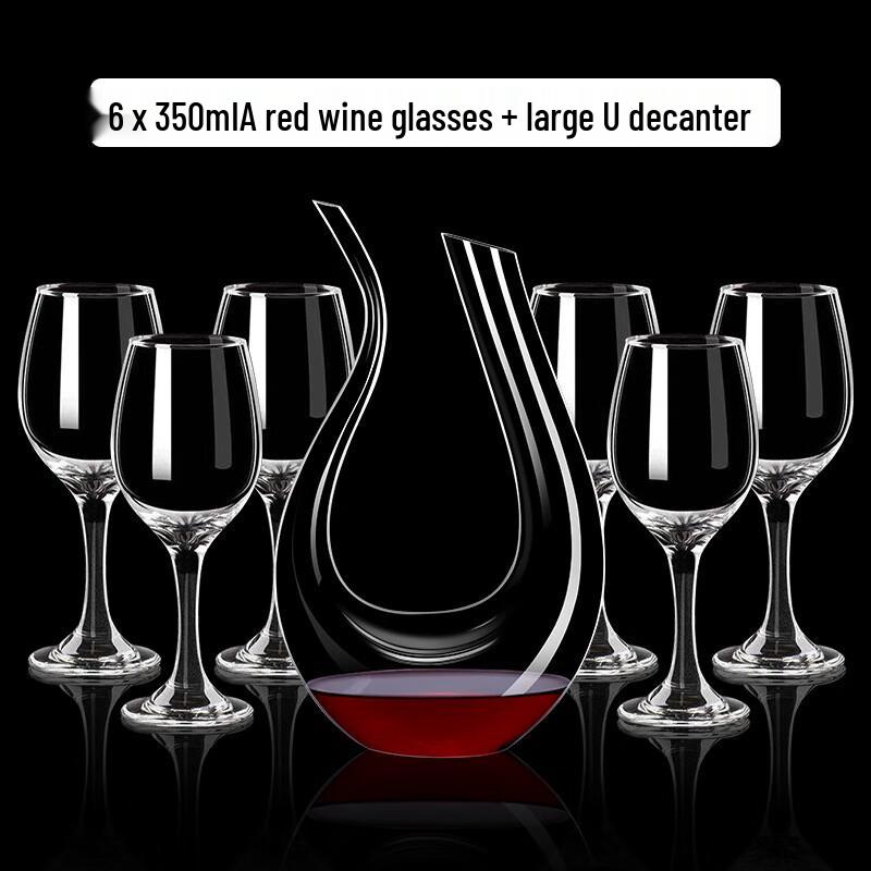 

OIMG Red Wine Glass and Decanter Set