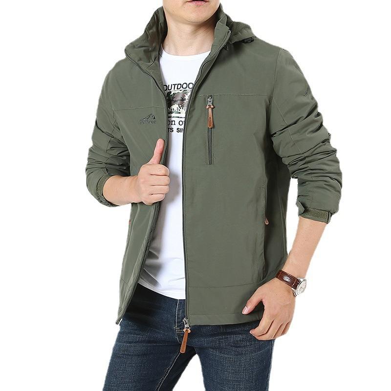 Winter Fleece Men's Jacket Men's Trend Warm Men's Outerwear Jacket Outdoor Sports Casual Men's Wear