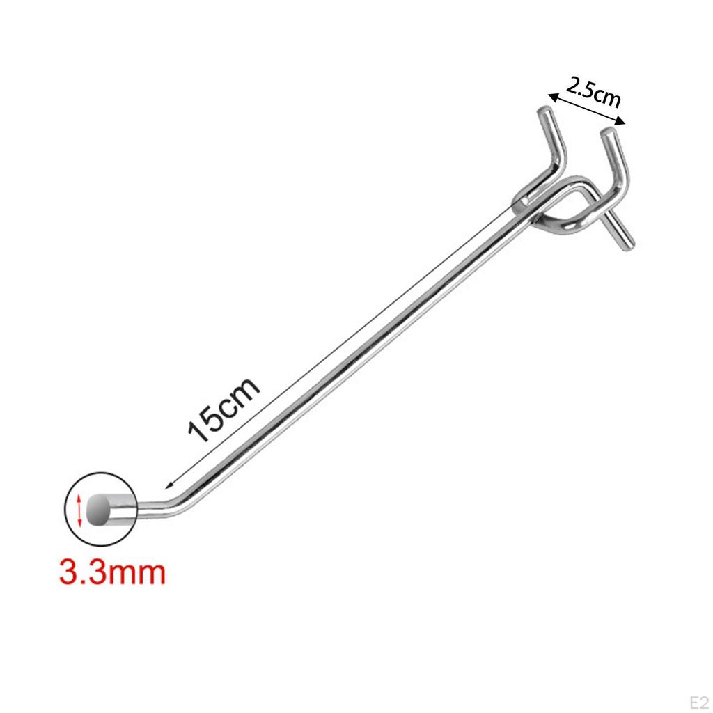 10er-Pack Stecktafelhaken für Lamellenwand-Display, Schlüsselhut-Organizer