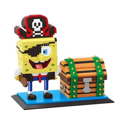 Nanoblock grande pirata submarino esponja tesoro 1634 piezas (PCS)