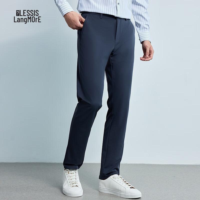 Lilanz Men s Commuter Business Slim Fit Stretch Casual Trousers 35