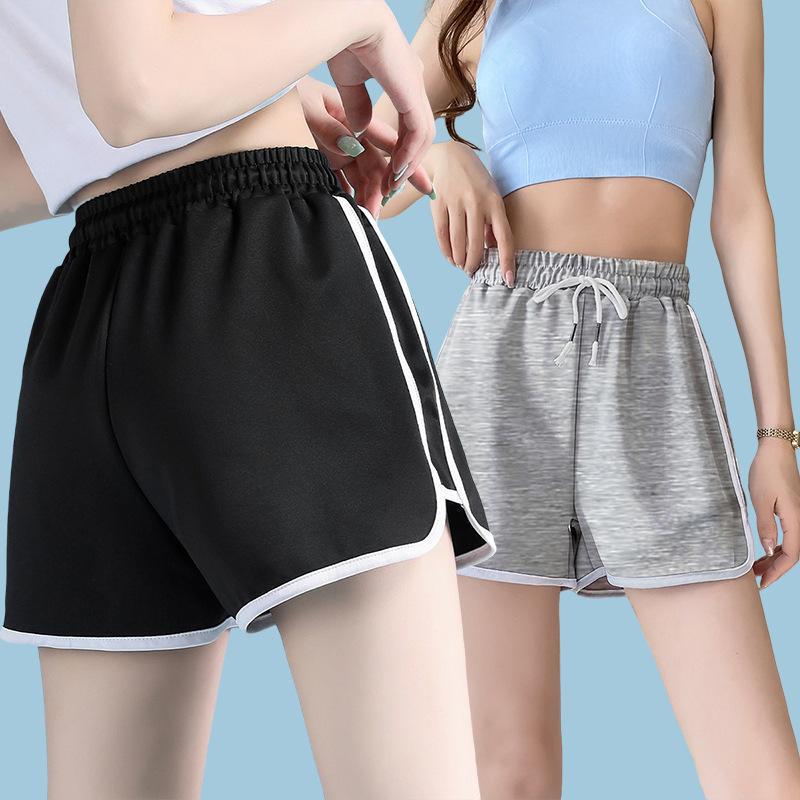 Women's High-Waisted Summer Casual Yoga Shorts - Loose, Straight-Leg, Slimming Fit