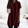 Regular Fit Women T Shirt Short Sleeves Round Neck Pocket Print Tops