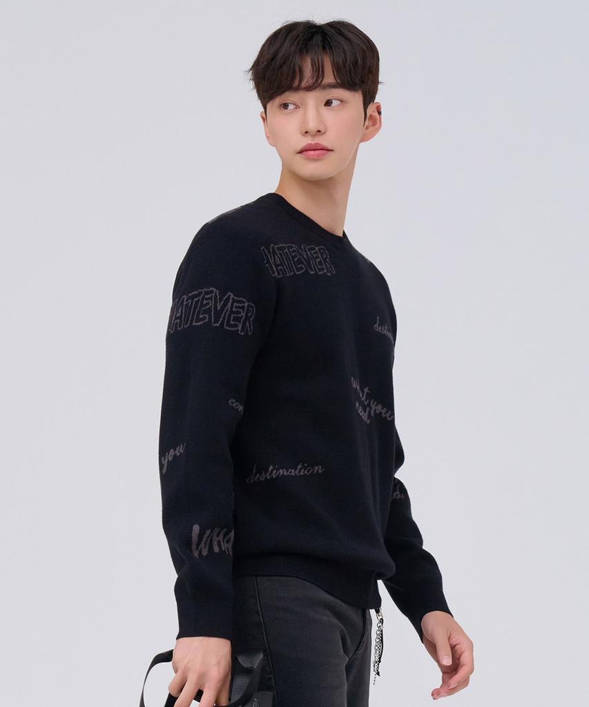 CHASECULT Men'S Lettering Sweater - Black