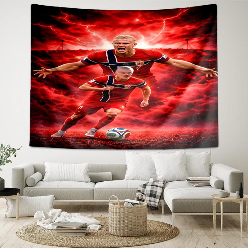 Haaland Tapestry Hanging for Bedroom,Livingroom, Playroom,Decor Art Room Wall Tapestry Holiday and Birthday Gifts