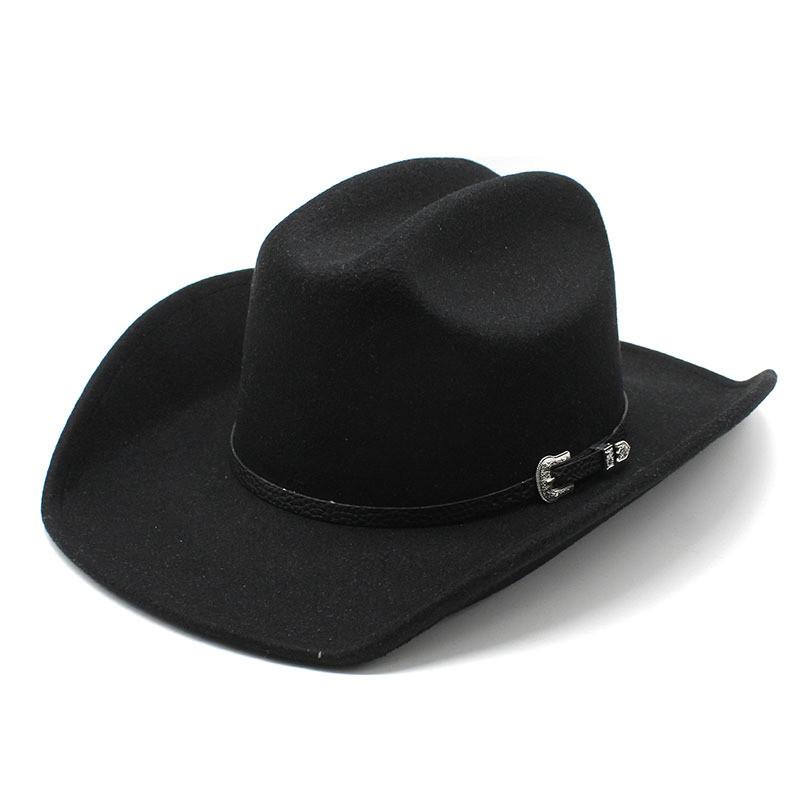 Western Cowboy Hat For Men Women Wool Felt Sun Protection Stylish Summer Accessory