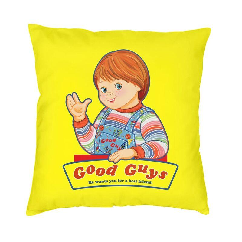 Good Guys Childs Play Chucky Cushion Covers xcm Velvet Killer Doll Overalls Pillow Case Sofa Square Pillowcase Decoration