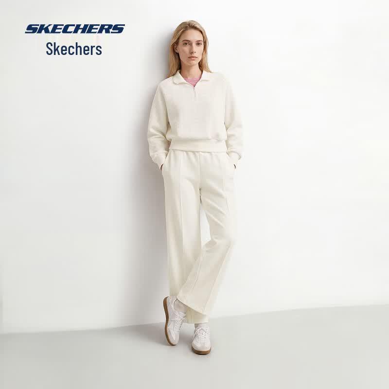 Skechers Women's Wide-Leg Casual Knit Trousers