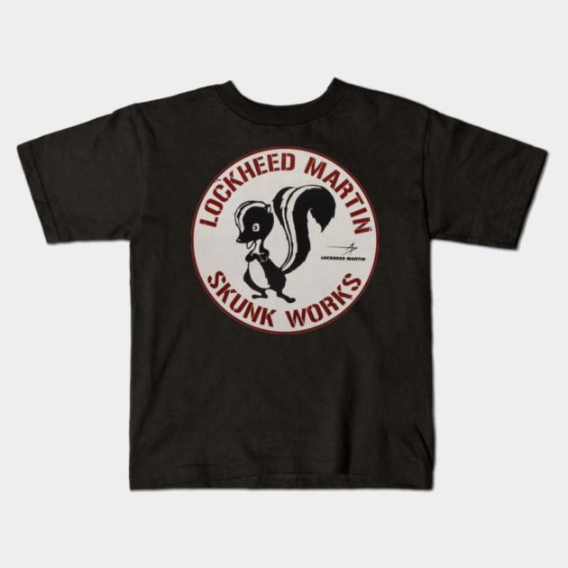 Boys Girls Soft Cotton Graphic Tees Skunk Works Breathable Daily School Wear Kids T-Shirts