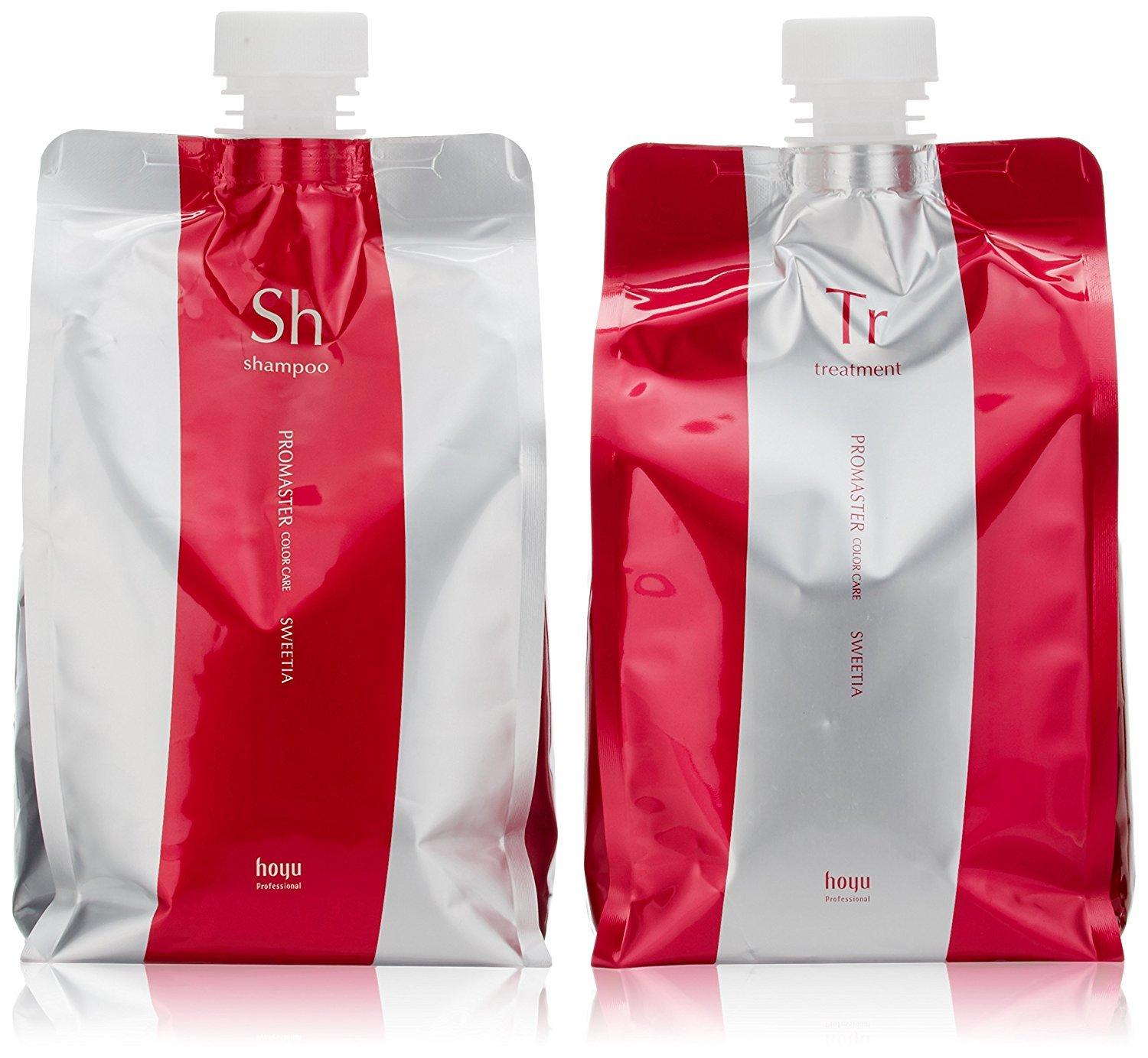 

Hoyu Promaster Color Care Sweetia Refill Set (Shampoo 1000ml + Hair Treatment 1000g)