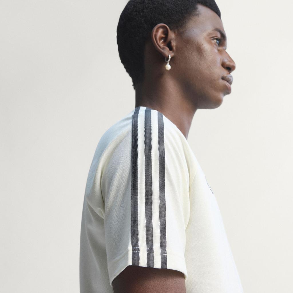 Adidas Originals T Shirts Men's Jade White Crew Neck Moderate