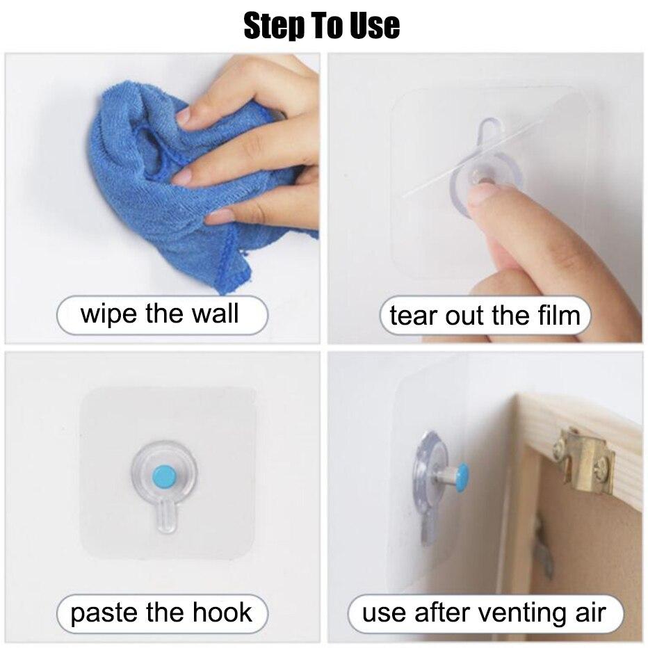 4/8/12/16/20 teile/los Bild Foto Rahmen Halter Rack Bild Wand Dekoration Aufhänger Multi-verwenden Selbst-klebe Malerei Haken