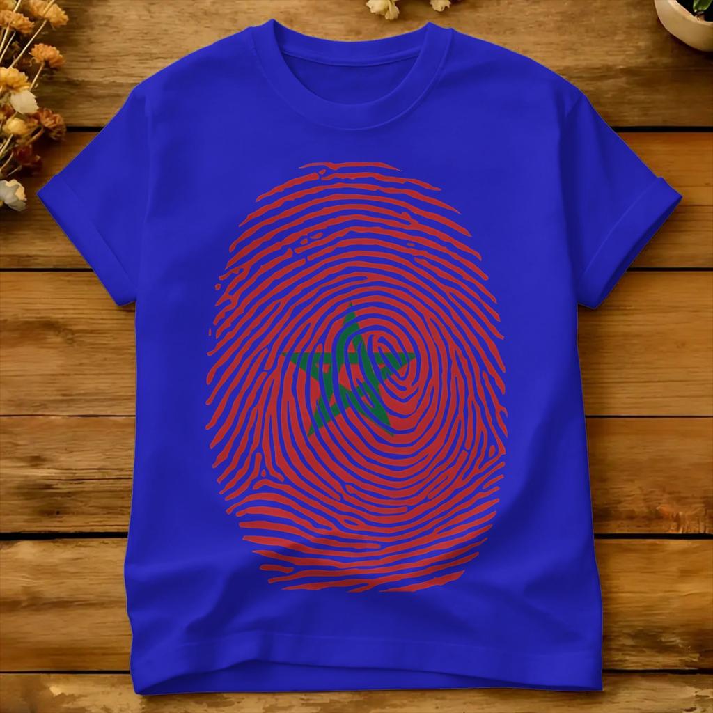 Unisexs Tshirt Morocco Flag On A Stylish T Shirts Fashion Summer Tee Shirt Vintage 100 Cotton Clothing Gift