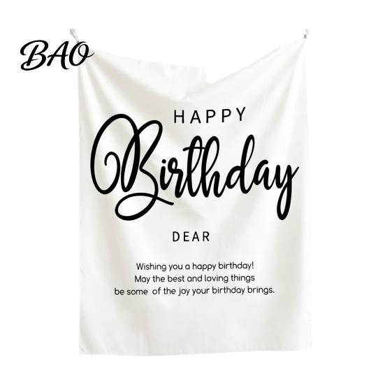 Banquet Decoration Cloth Baby Birthday Backdrop, Greenery Forest Banner for Boy Girl, Background 100 Day Celebration Party Decorations, Photo