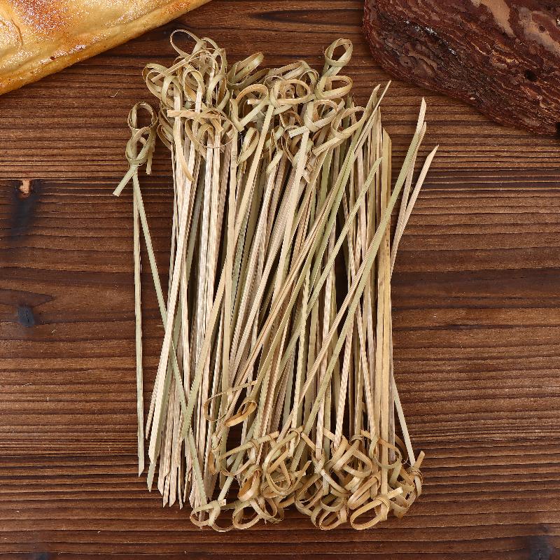 Barbeque Essentials, 100/200-Pack Bamboo Knot Skewers with Cocktail Pick Function