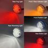 For Land Rover Defender 1983-2016 Colorful Lens LED Update Complete Light Kits Front Rear Indicator Light Tail Lmap Fog Reverse