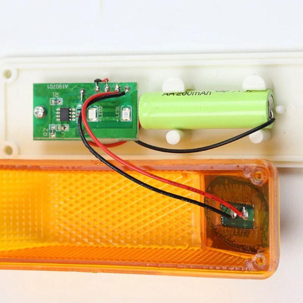 2pcs Double Side Warning LED Lamp Rechargeable Construction Obstacle Light Car Accessories