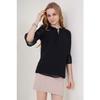 MT Clothes - Chemisier en mousseline Noir 42
