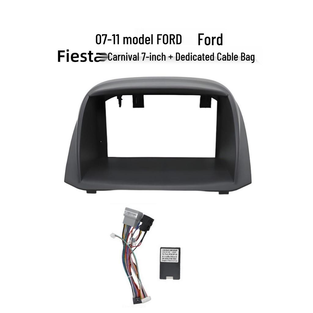 Designed for 07-11 Ford Fiesta: 7" Navigation Control Panel Face Frame.