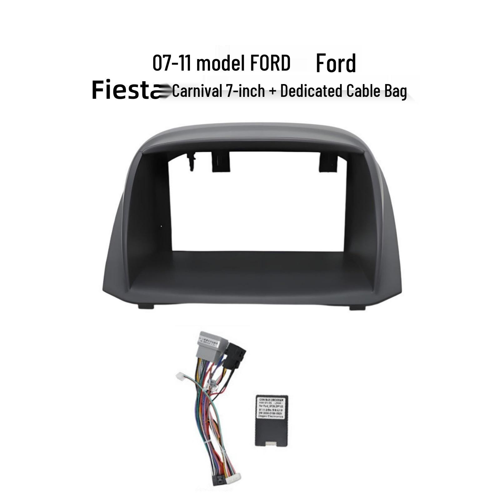 Разработано для Ford Fiesta 07-11: Лицевая панель для 7-дюймовой навигационной системы.