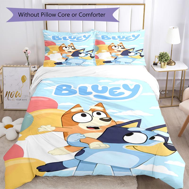 Bluey Quilt Cover Set Perfect for Bedrooms Machine Washable Christmas Gift