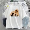 Dinosaur Summer New Cartoon Casual Punk Women T-shirt Short Sleeve Harajuku Vintage Fun Fashion Ins Cute Sweet Loose