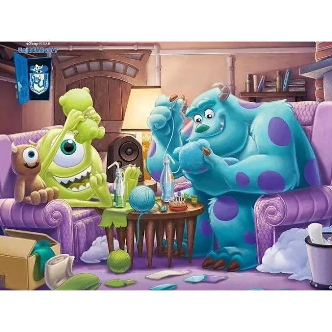 2026 Neues Disney Monster AG Diamantstickerei Cartoon Runde Diamantmalerei Neues Mosaik Puzzle Strasssteine Heimwanddekoration