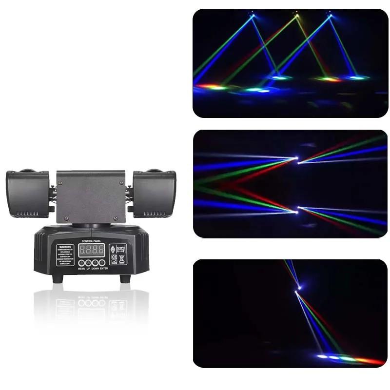 36W Moving Head Light RGBW RG Disco Party Laser Light Christmas Rotating LED Stage Effect Light