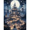 Round Diy Painting Diamond Full Cross Stitch 3d Animal Scene Home Decorative Art Painting Architectural Diamond Painting 5d Diamond Art Painting