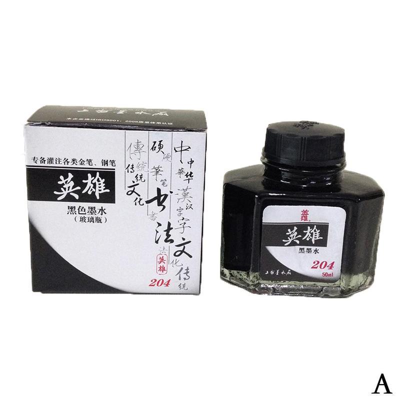 50/70/75ML Fountain Pen Ink Pigment Water-Based Dye Refilling Ink Stationery School High Quality Writing Fountain Ink Black/Red
