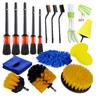 15 Piece Car Cleaning Kit Electric Drill Brush Air Conditioner Vent Cleaning Brush Combo Set