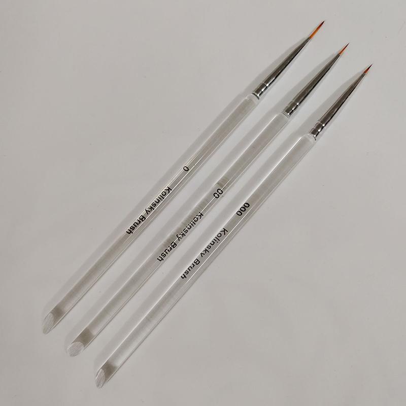 

Прозрачный стержень 7/9/11 мм кисть для ногтей акриловая французская полосатая линия рисунок ручка-цветок гель УФ-лак маникюрные инструменты