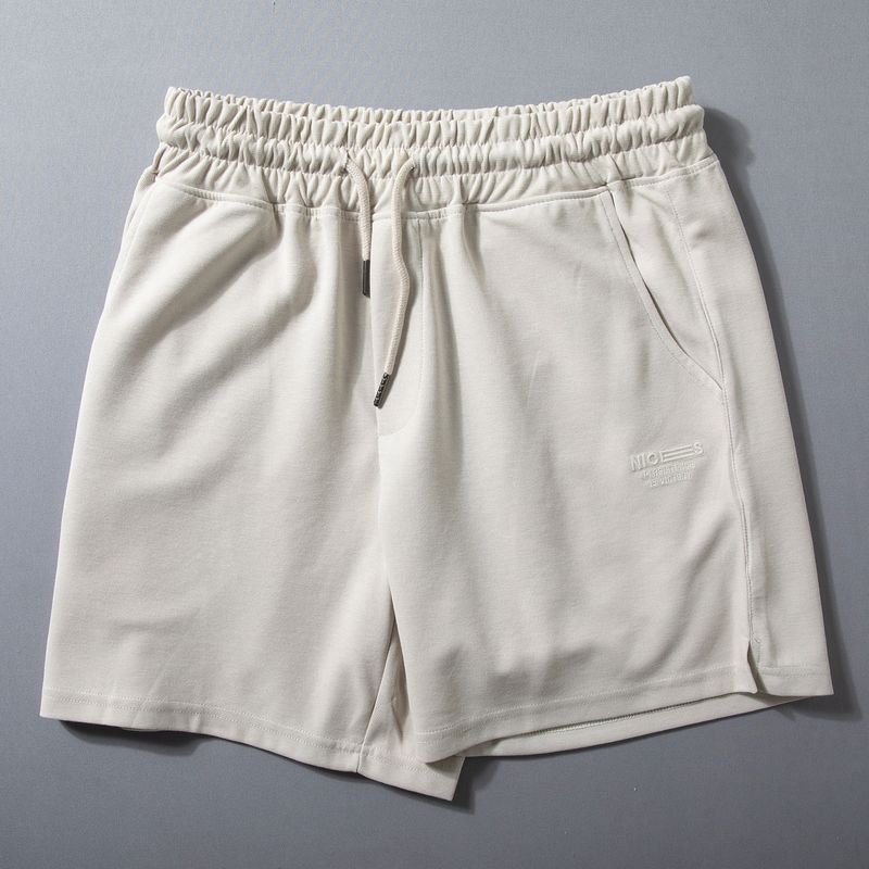 Men's Summer Trendy Elastic Moisture-Wicking Breathable Knee-Length Outdoor Sports Casual Shorts with Elastic Waistband