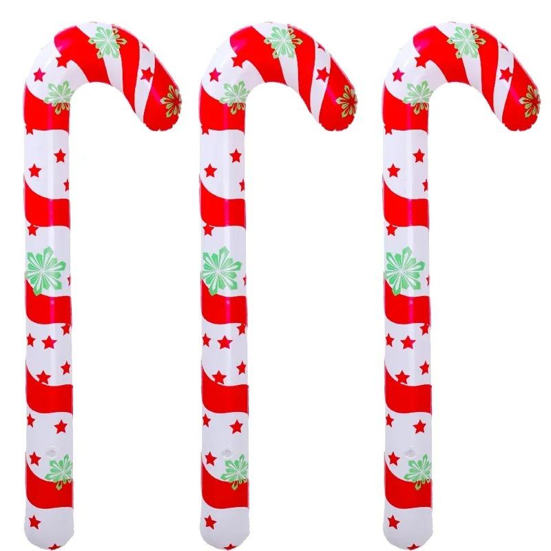 1/10x Grandi Bastoncini di Zucchero Gonfiabili Decorazioni per Feste di Natale da Interno/Esterno Decorazioni per Giardino Bastoncini di Zucchero Gonfiabili Pendenti per Albero di Natale