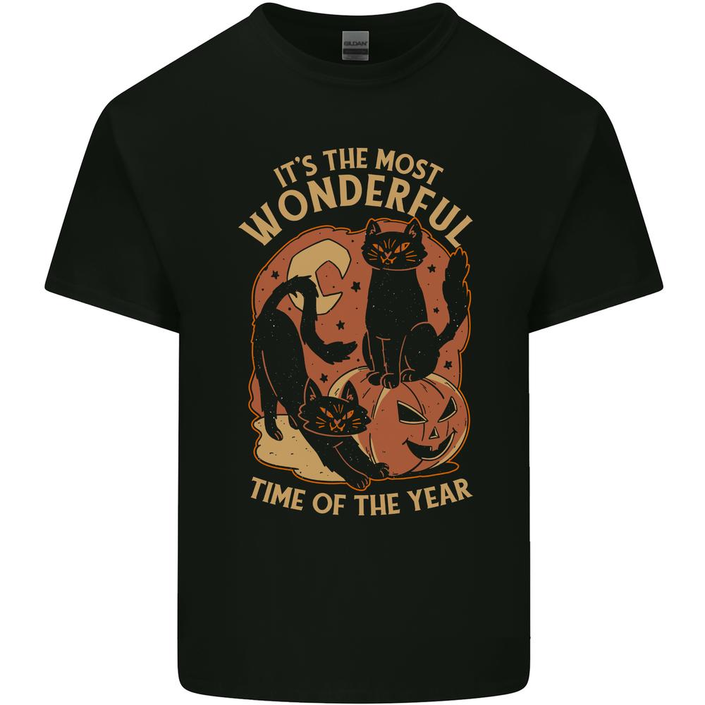 Halloween Cats Wonderful Time of the Year Kids T-shirt Childrens XXXXL