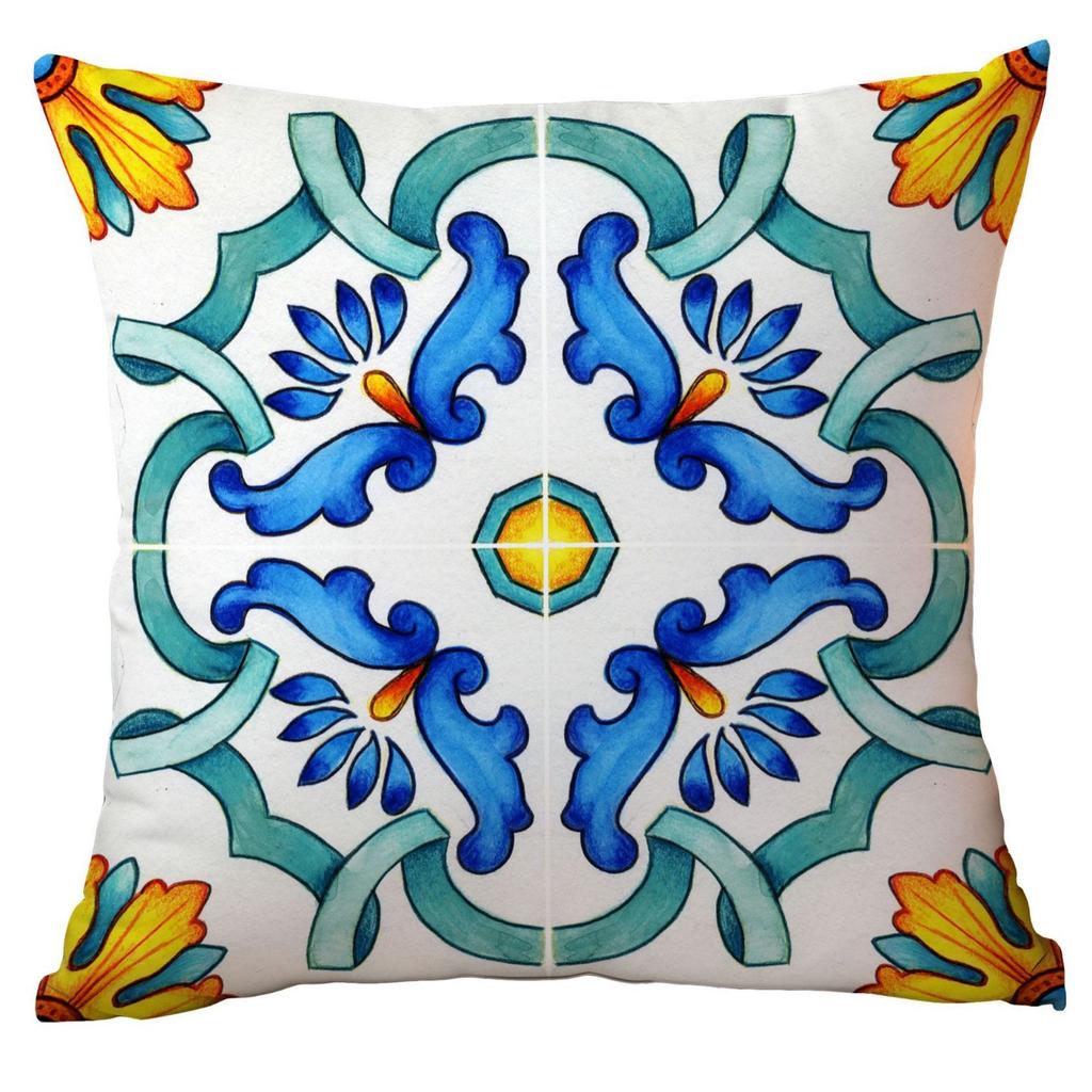 Geometric Summer Lemon Pillow Case Home Sofa Cushion Pillow Case