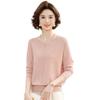 Middle-aged and Old Women's Clothing Spring and Autumn New Bottoming Shirt Top Middle-aged Mother Spring Fashion Long-sleeved Knitted Shirt Thin